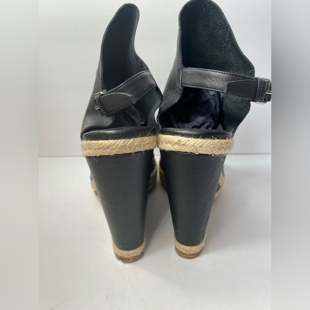 Balenciaga glove wedge espadrille sandals heels black 41 - Picture 5 of 11